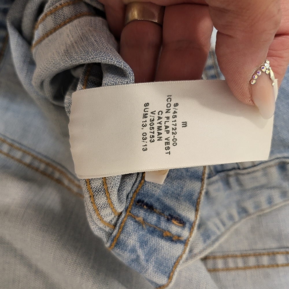 GAP | Denim Sleeveless Jacket - Picture 6 of 8